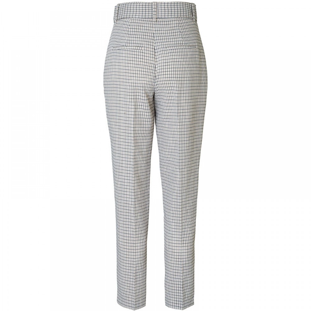 2nd One bukser - Kaia 471 Pants, Belted Spring Check 