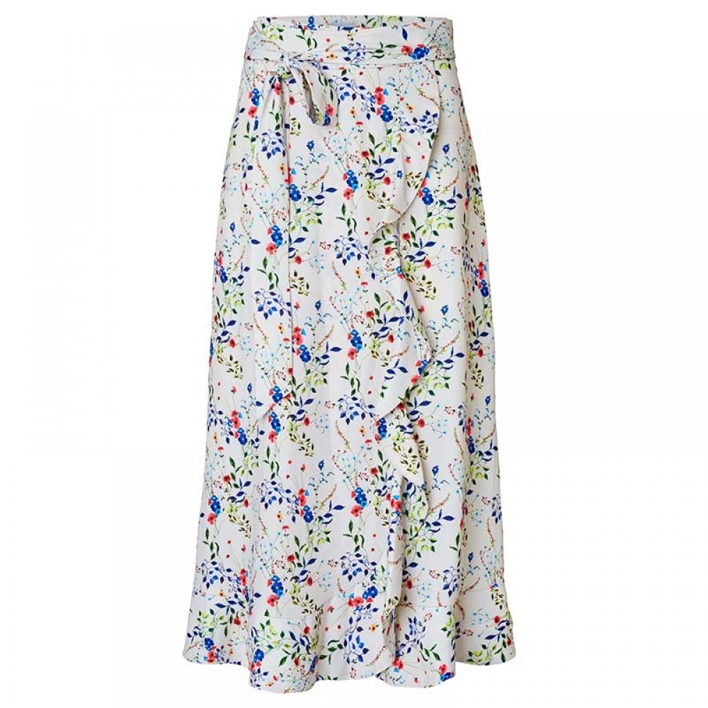 2nd One nederdel - Fey 442 Wrap Skirt, Daisy Ruffle 