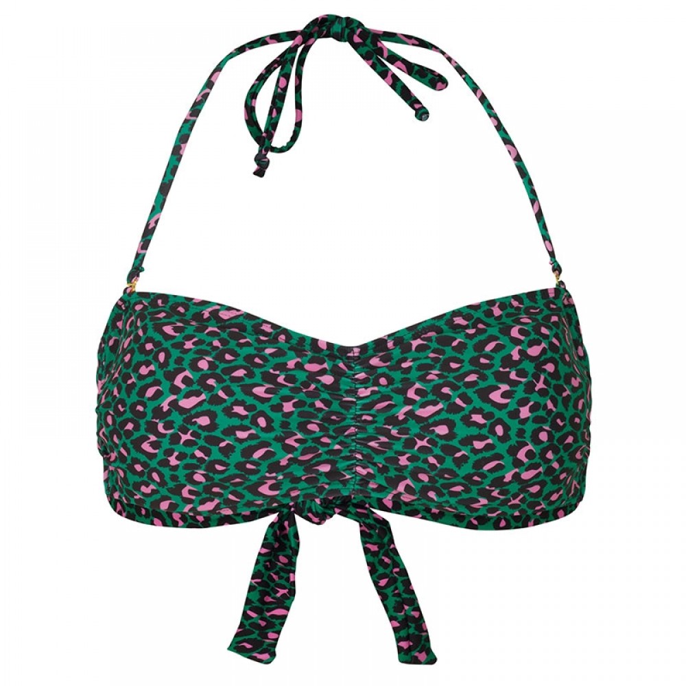 Beck Söndergaard bikini top - Bandeau Leo, Green