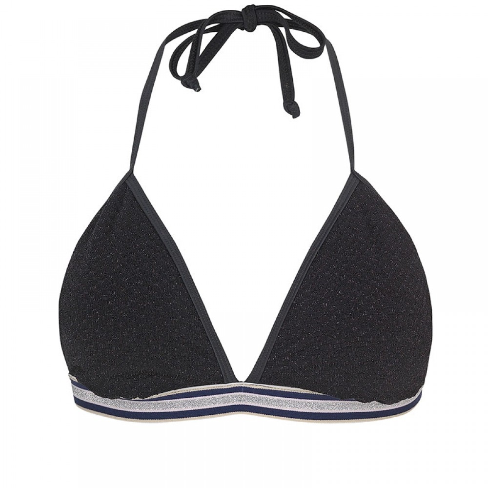 Beck Söndergaard bikini top - Waffle Elastic Bikini Top, Black