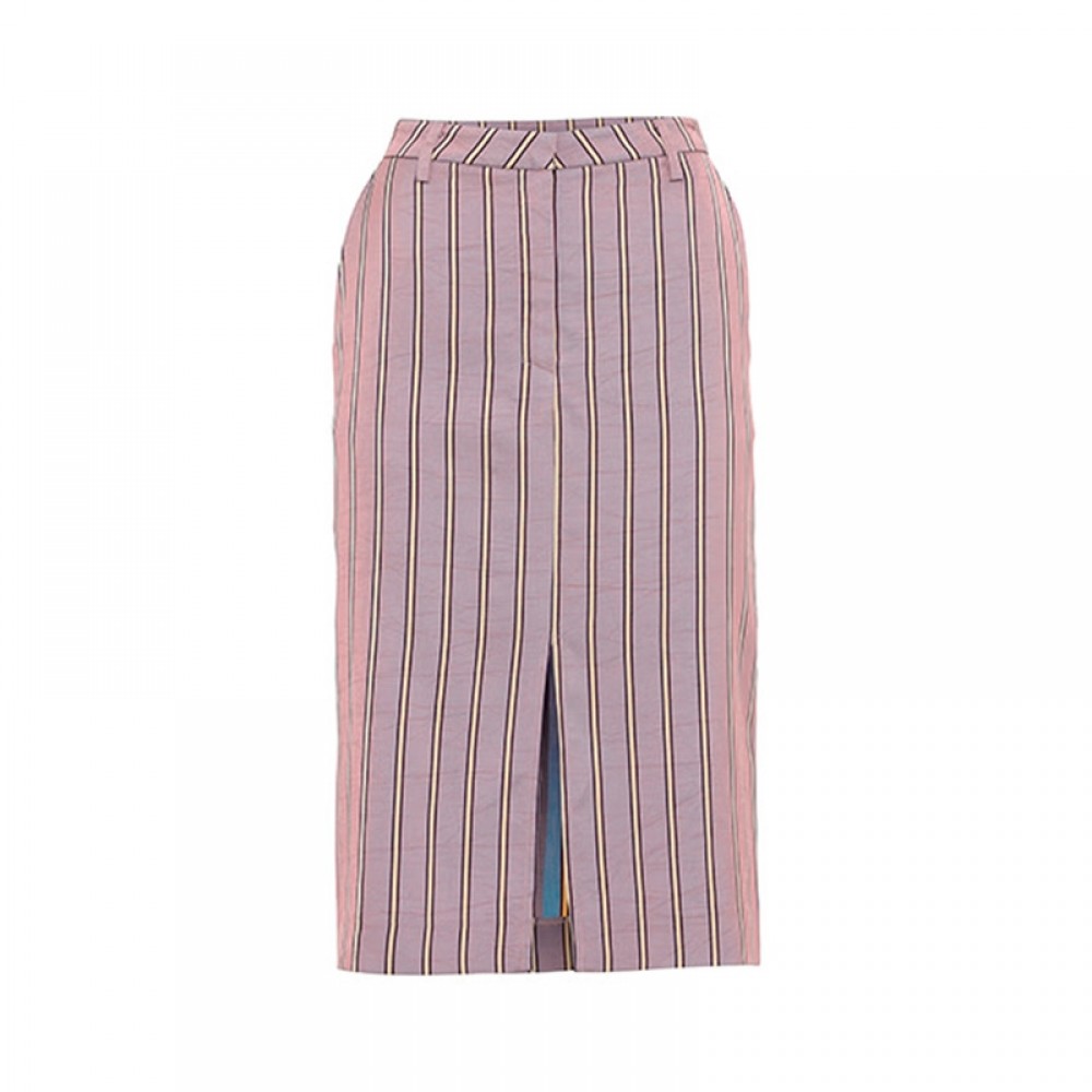 Birgitte Herskind nederdel - Penelope Skirt, Lilac Stripe