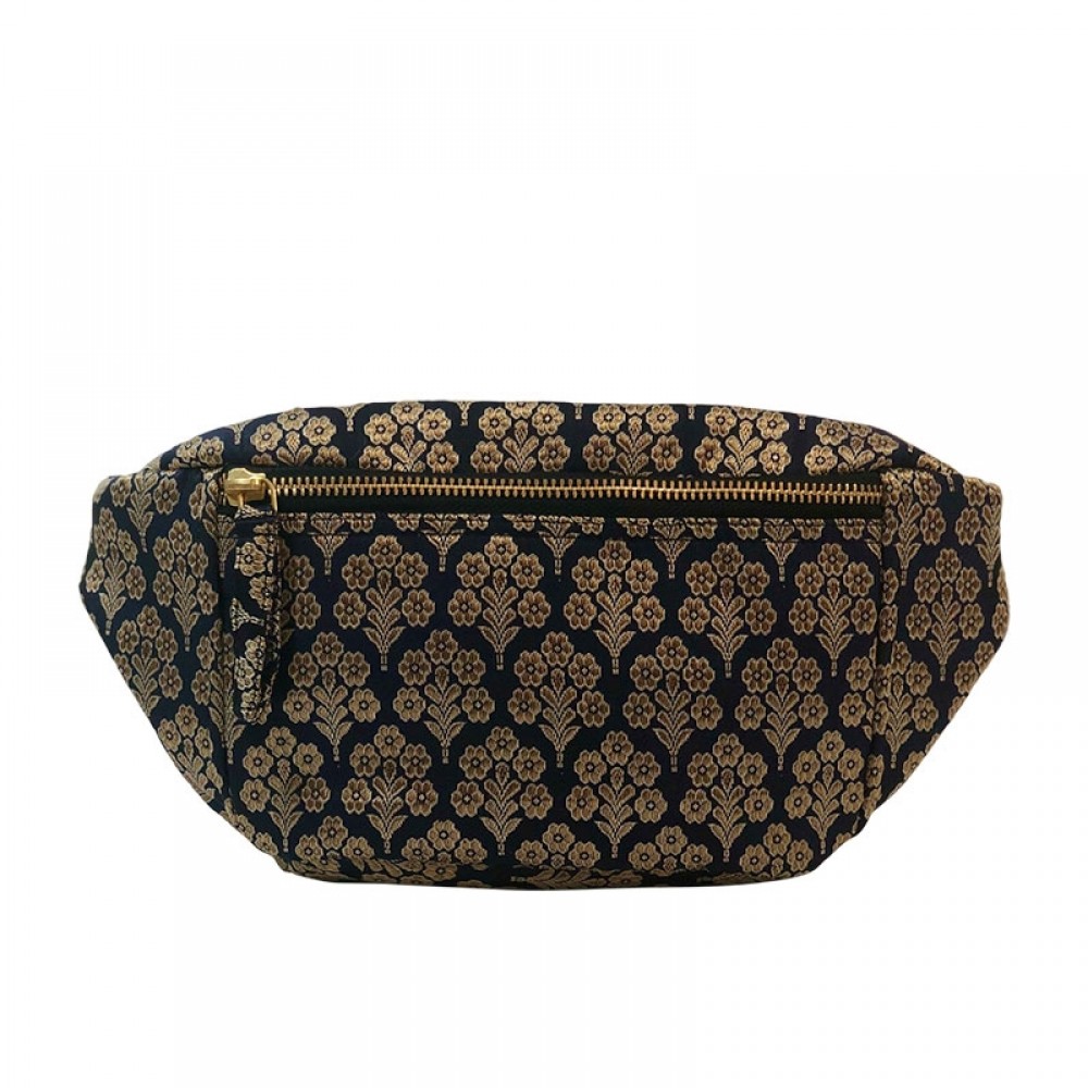 Black Colour taske - EDEN Jacquard Bumbag, Navy