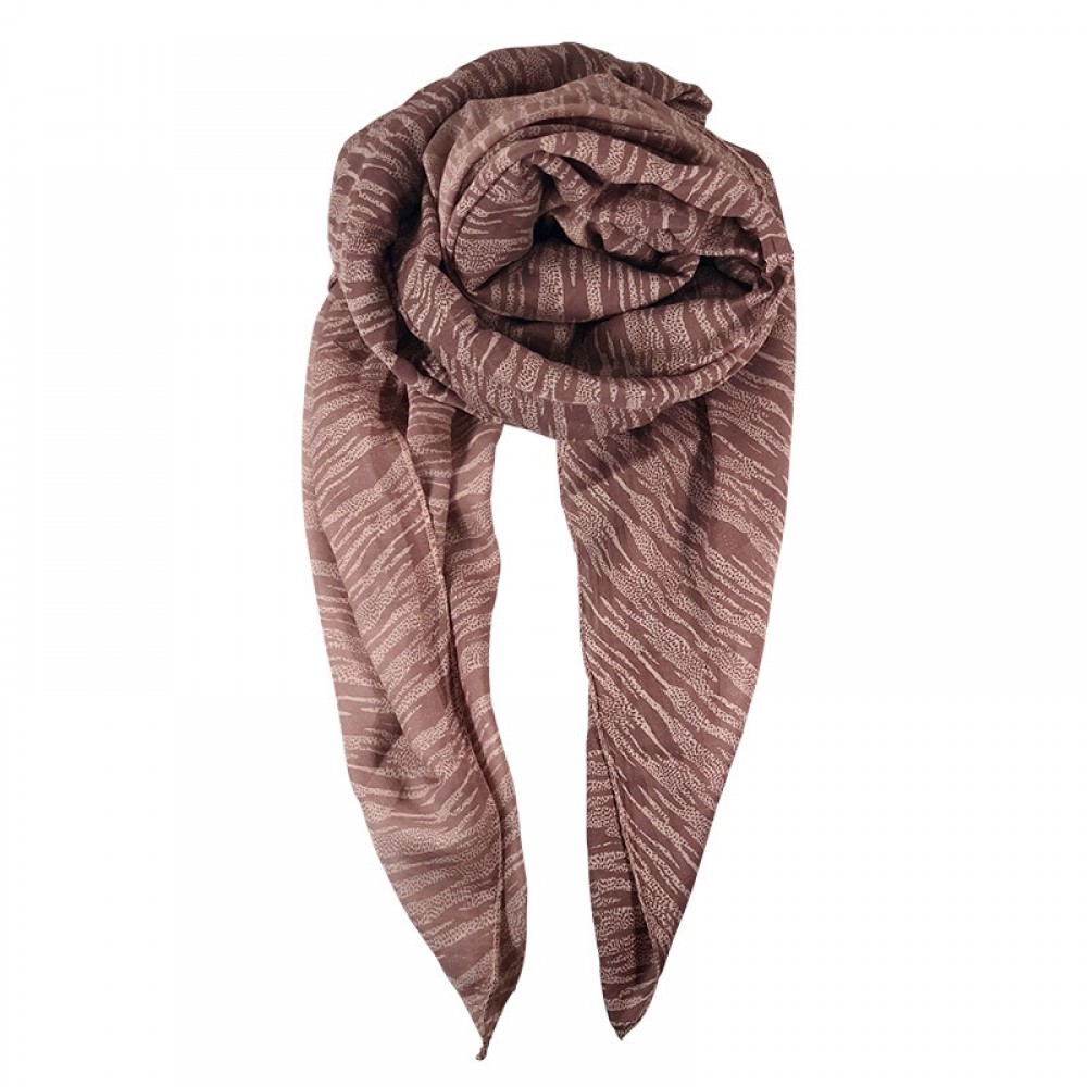 Black Colour tørklæde - CARA Scarf, Rose