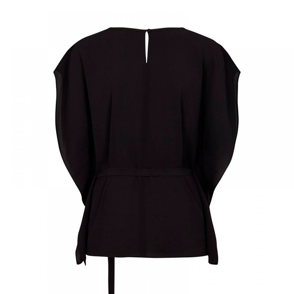 Bruuns Bazaar bluse - Ines Cava Top, Black