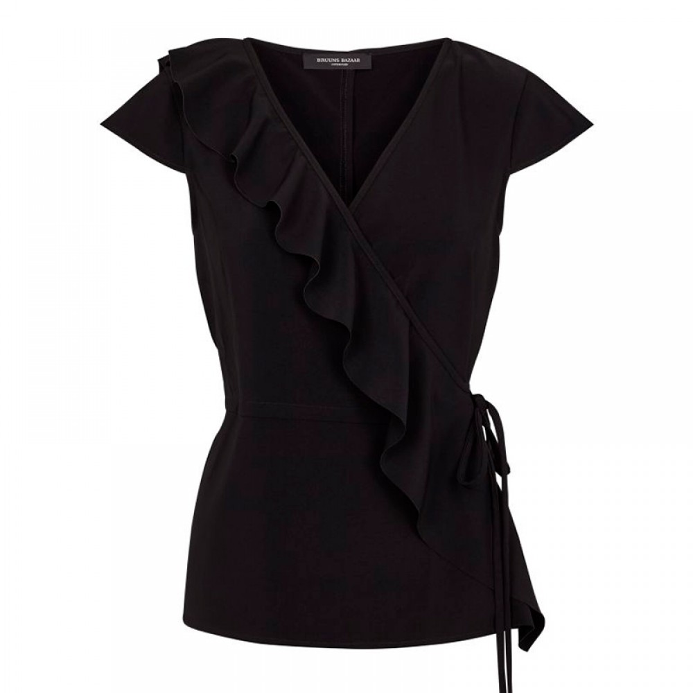 Bruuns Bazaar bluse - Rhonda Calla Top, Black