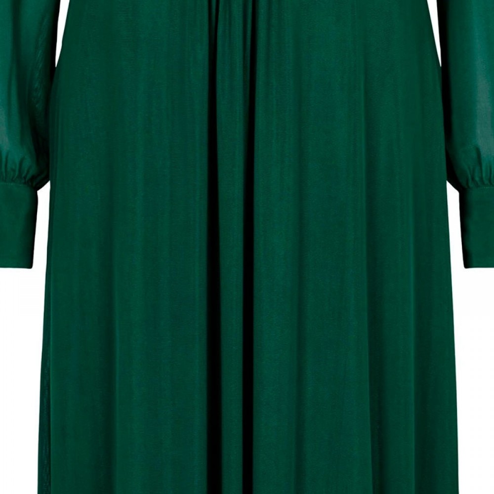 Bruuns Bazaar kjole - Thora Lucia Dress, Dark Forest