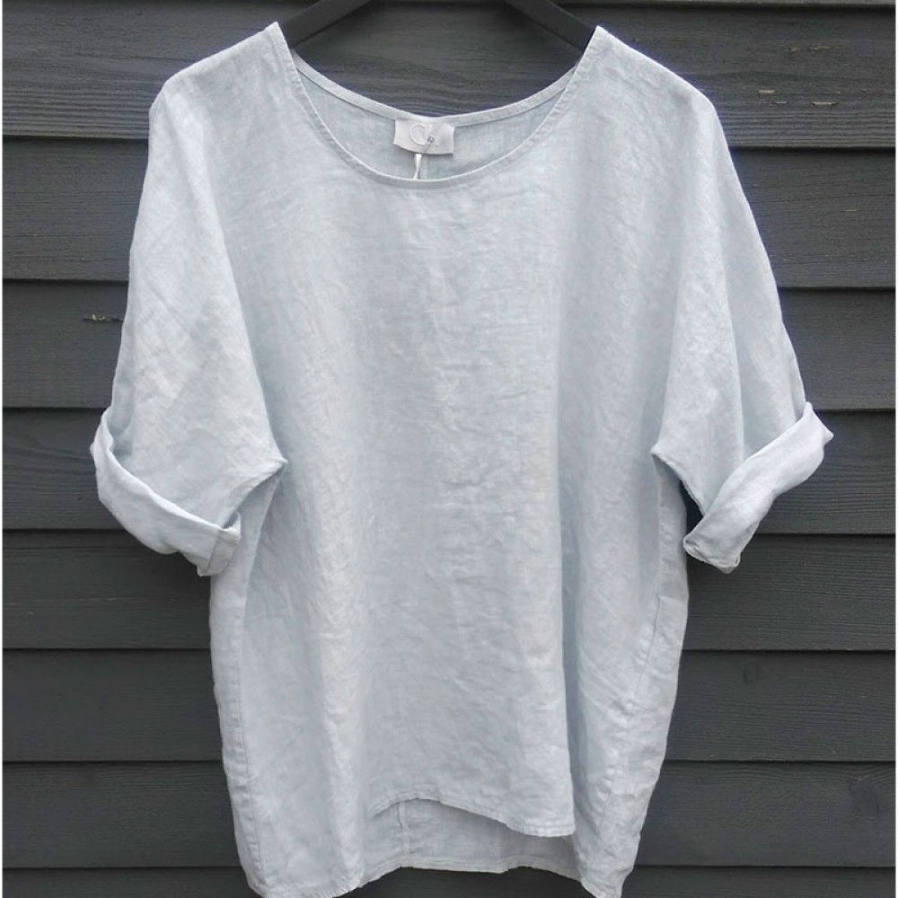 Cabana Living hørbluse - Blouse Lino 1101, Perla