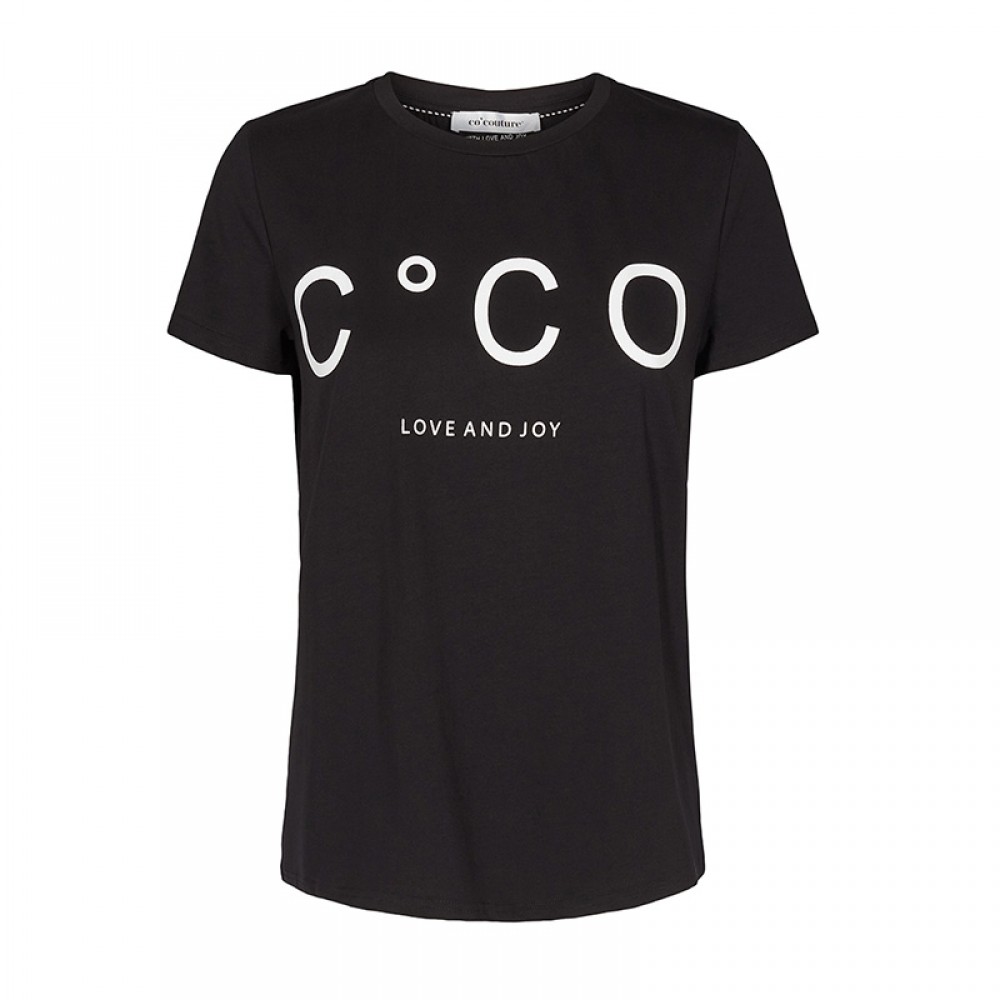 Co'couture bluse - Coco Signature Tee, Black