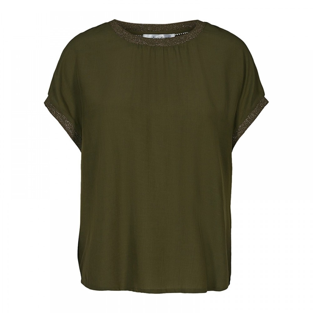 Co'couture bluse - New Norma Top, Dark Army