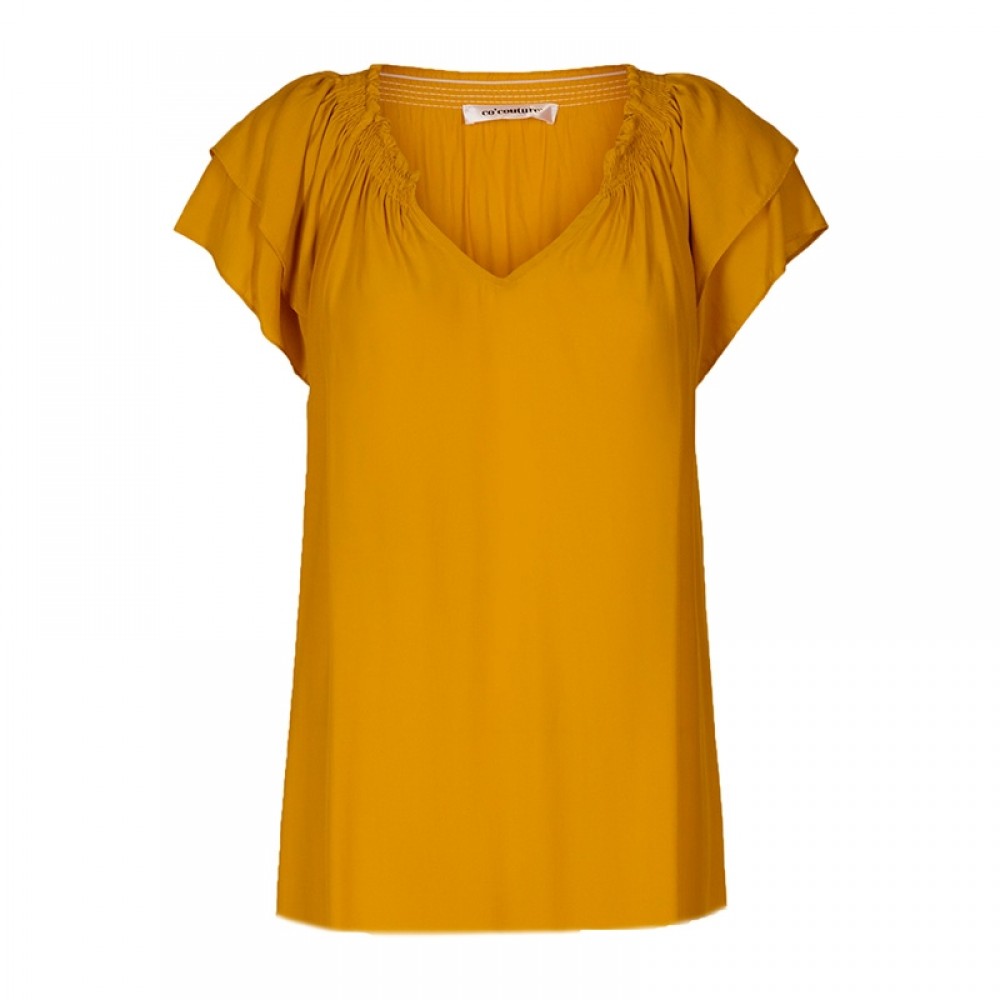 Co'couture bluse - Sunrise Top, Mustard