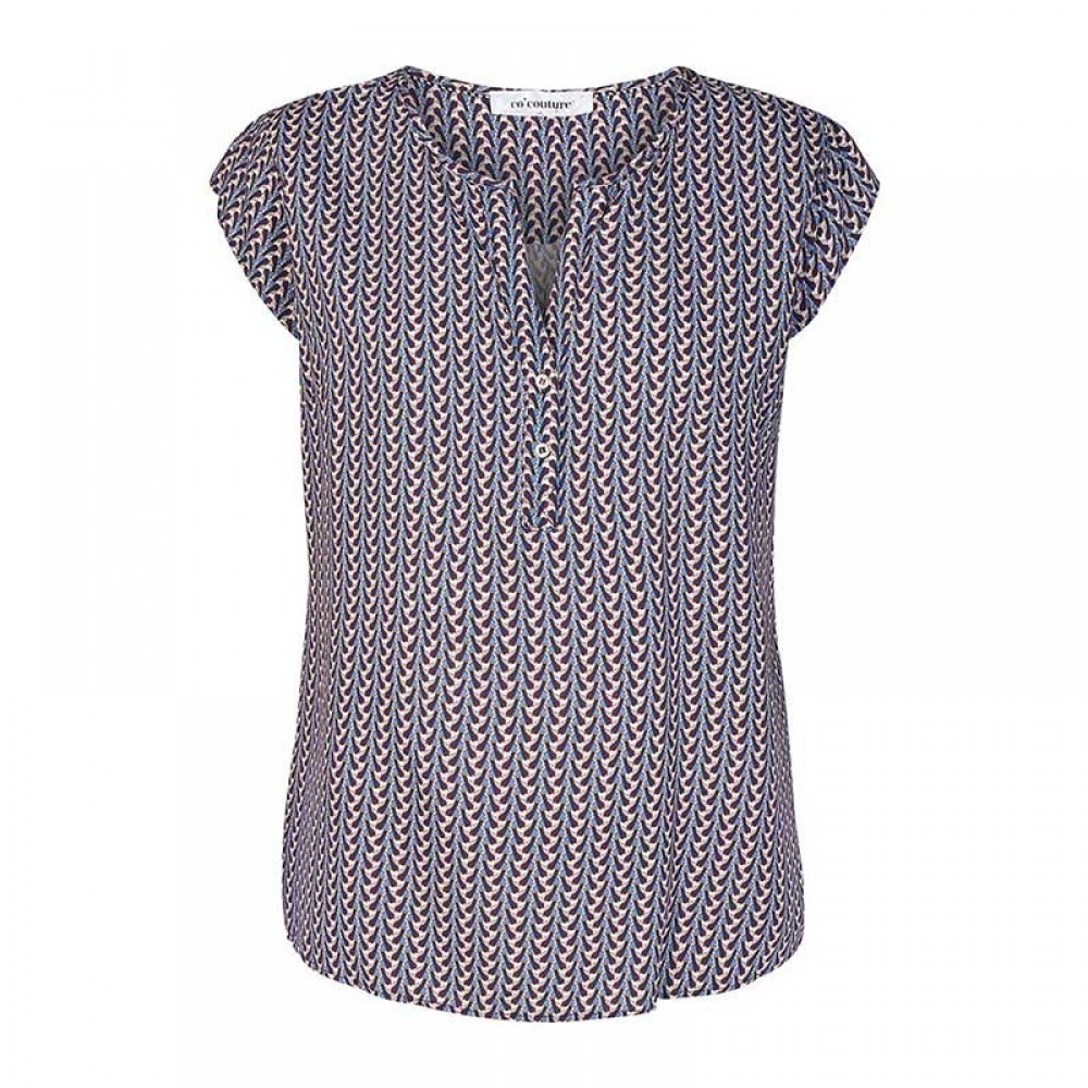 Co'couture bluse - Doobie Amnesia, New Blue
