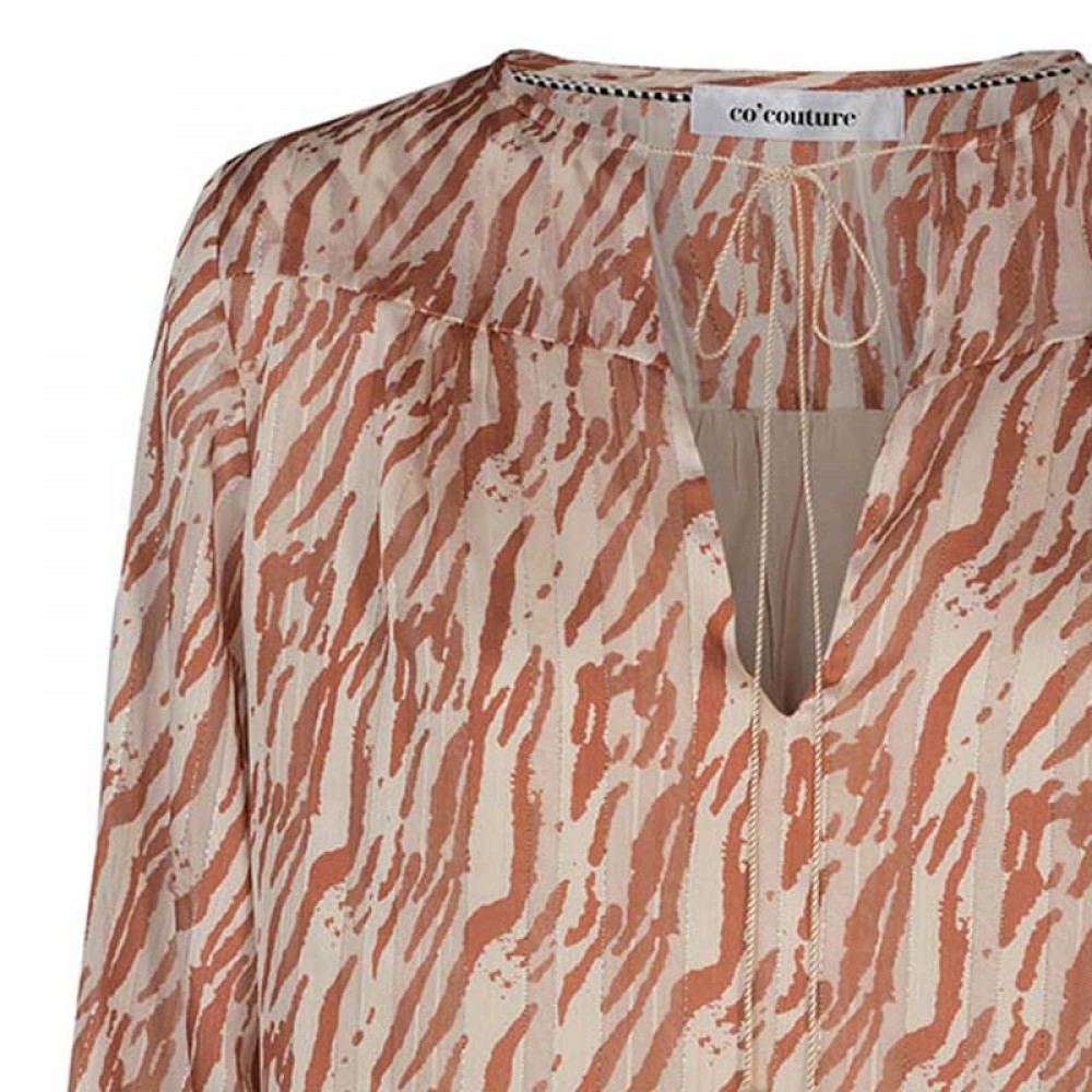 Co'couture bluse - Golden Tiger Boho Blouse, Off White