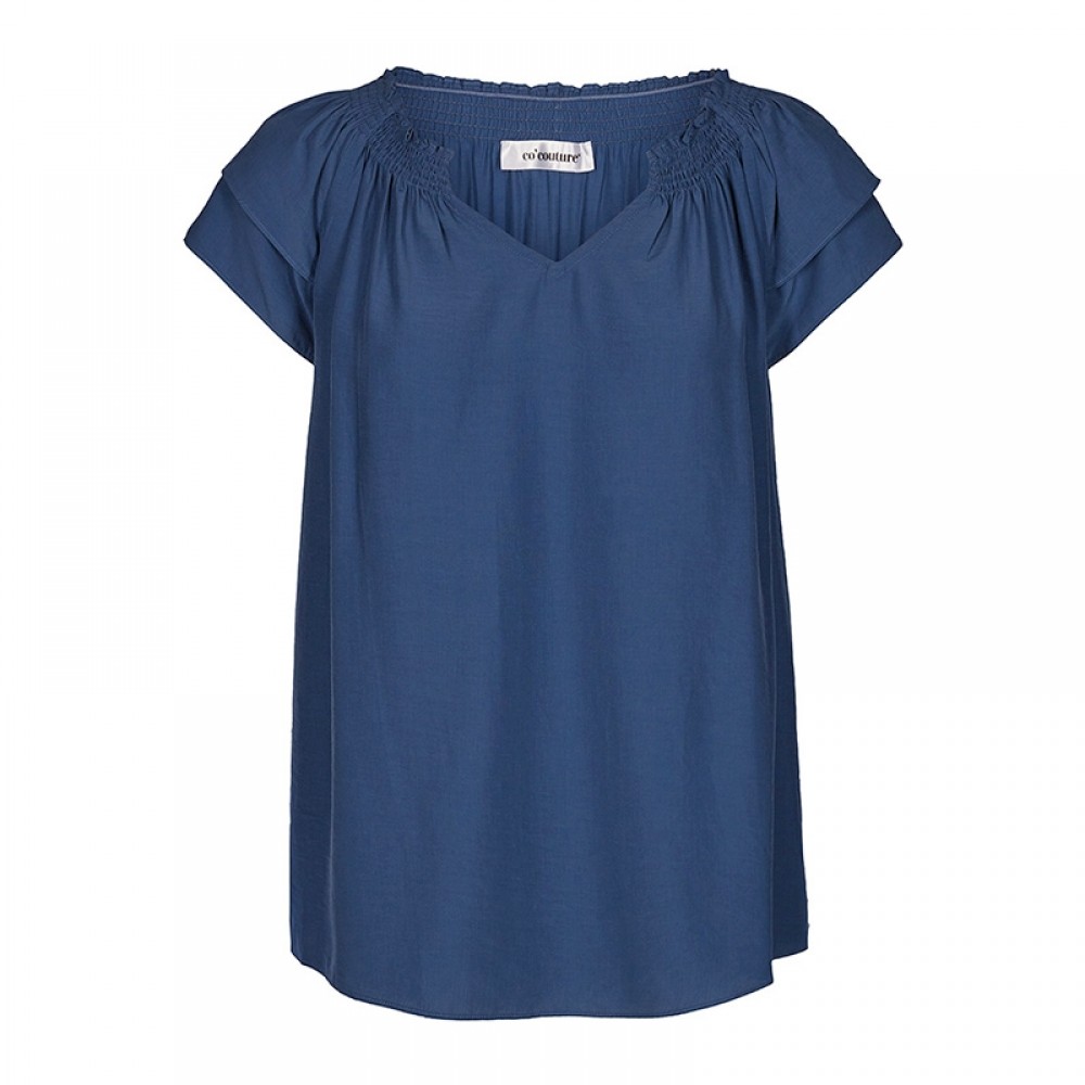 Co'couture bluse - Sunrise Top, Sky Blue 
