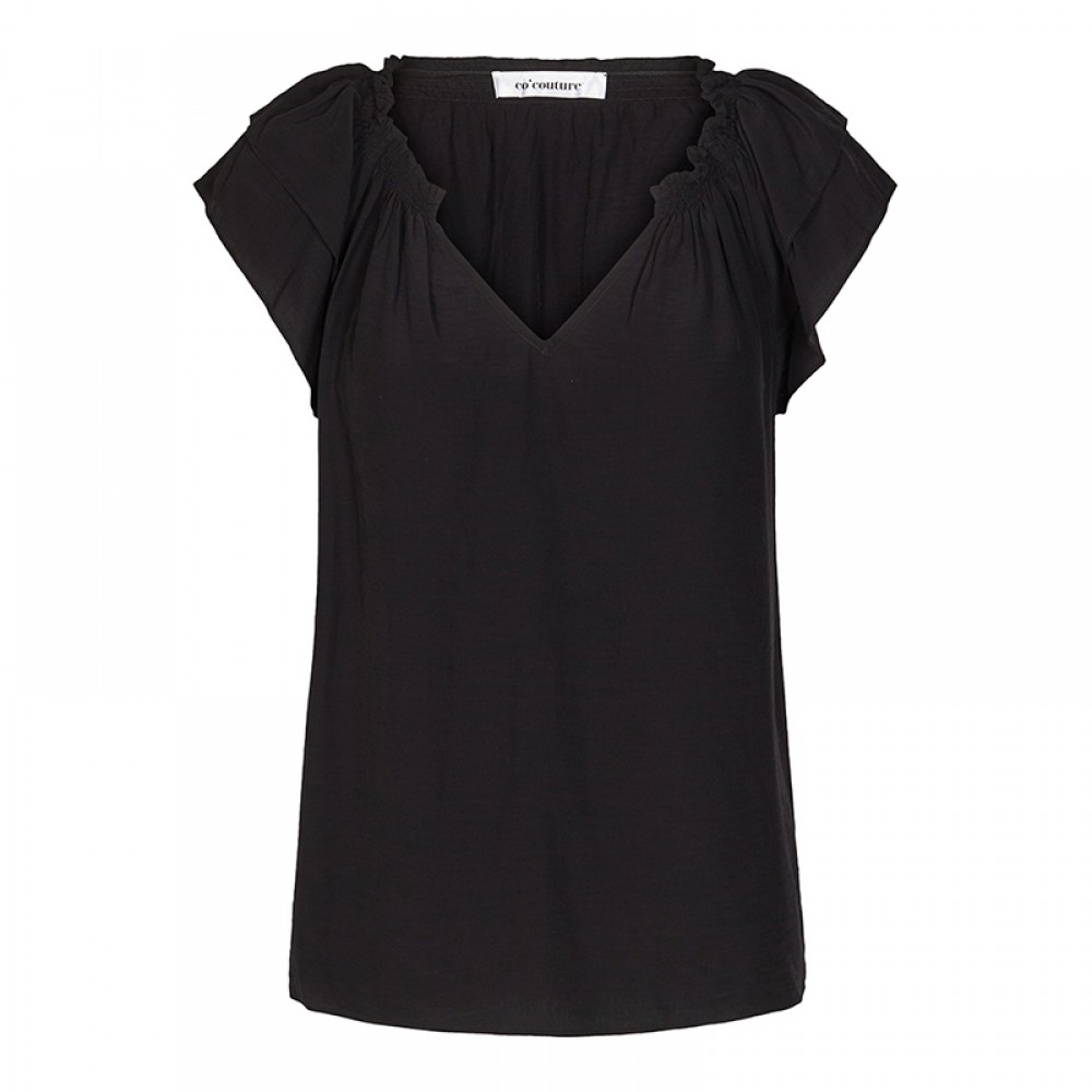Co'couture bluse - Sunrise Top, Black