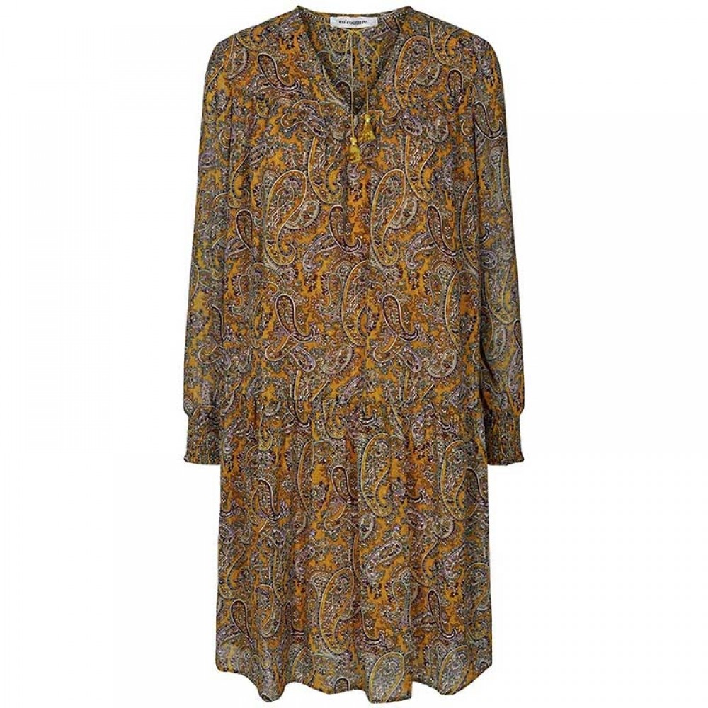 Co'couture kjole - Rive Boho Dress, Mustard