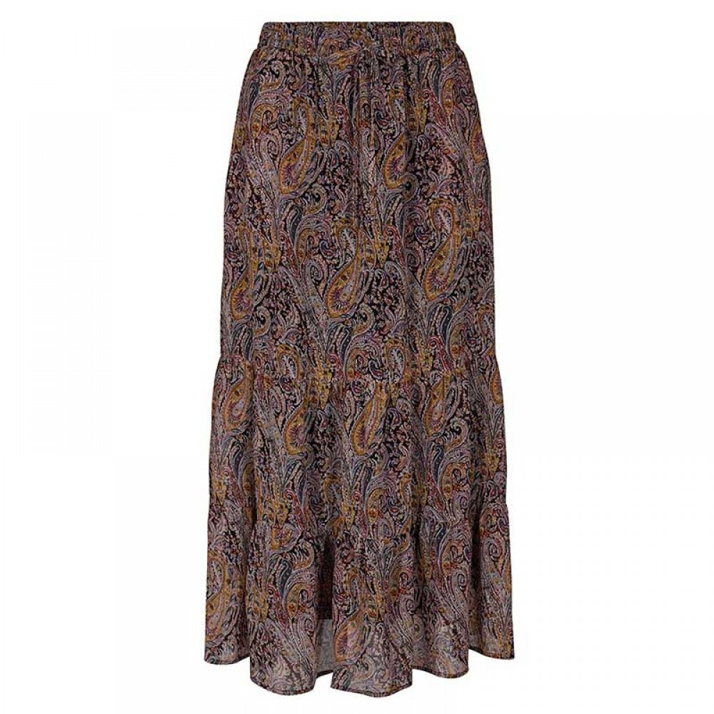 Co'couture nederdel - Mahal Gipsy Skirt, Black Floral 