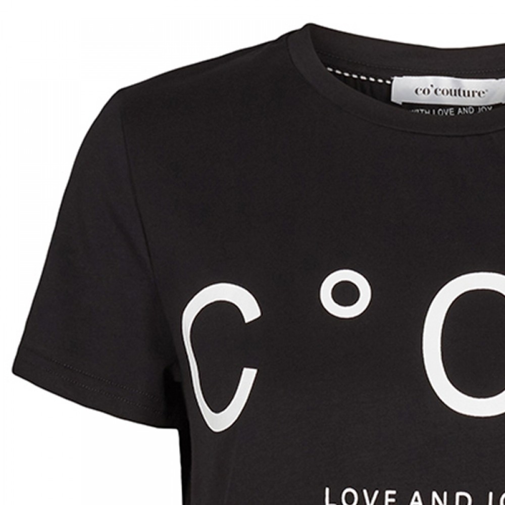 Co'couture bluse - Coco Signature Tee, Black