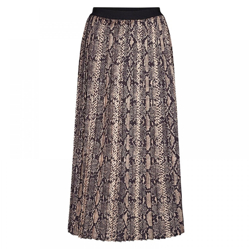 Co'couture nederdel - Snake Plisse Skirt, Camel 