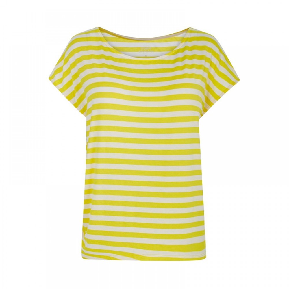Comfy Copenhagen bluse - With Or Without You, Yellow Stripe
