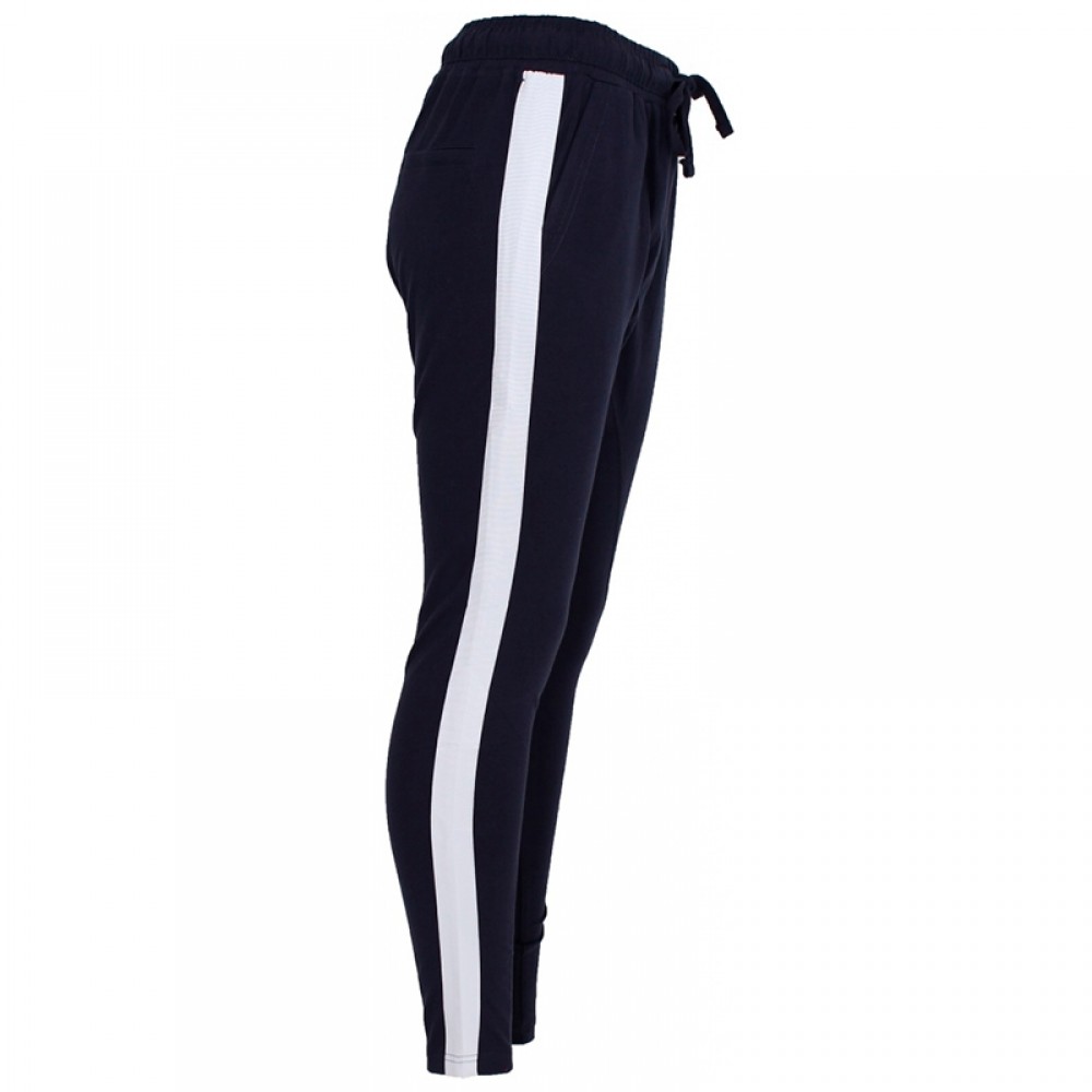 Comfy Copenhagen bukser - Beds Are Burning, Navy White Stripe Down