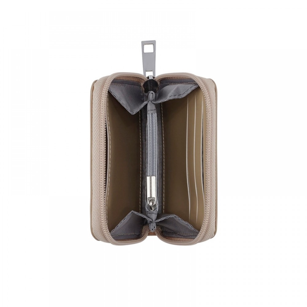 Daniel Silfen pung - Ida Lacquer Wallet, Latte