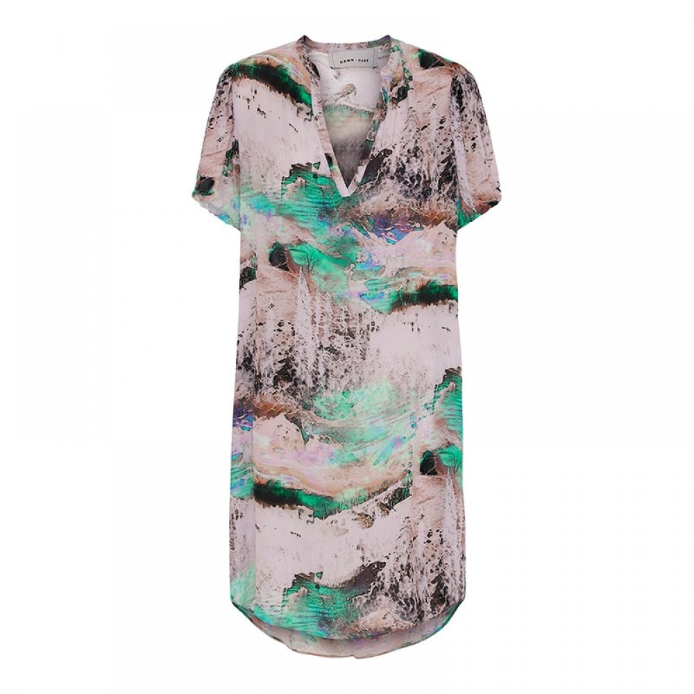 DawnxDare kjole - TIPPIE Dress, Emerald Multi