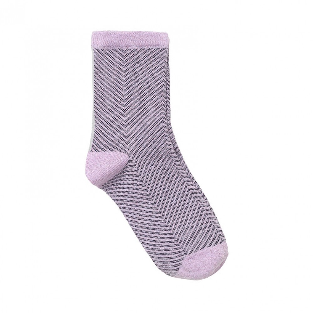 Beck Söndergaard strømper - Dory Herringbone, Orchid Bloom