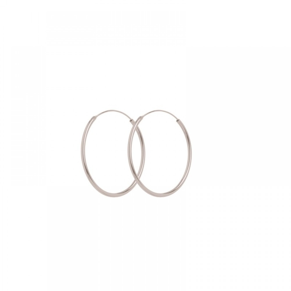 Pernille Corydon øreringe - Mini Plain Hoops e-139-s, Sølv