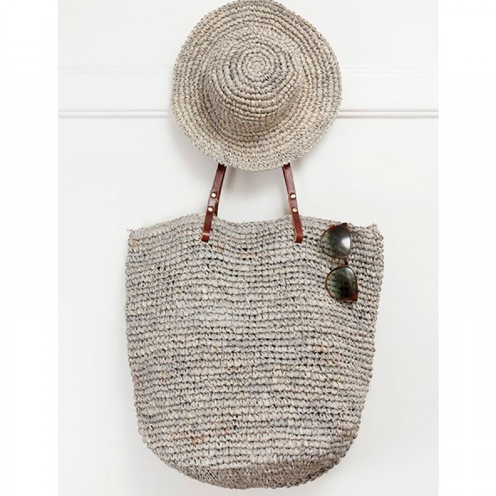 ET-TU taske - Beach Bag, Light Grey 
