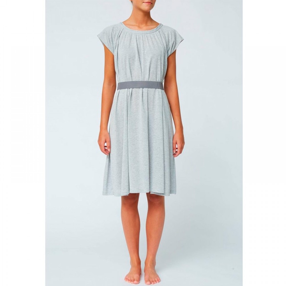 Gai + Lisva kjole - Simone Dress, Light Grey Melange