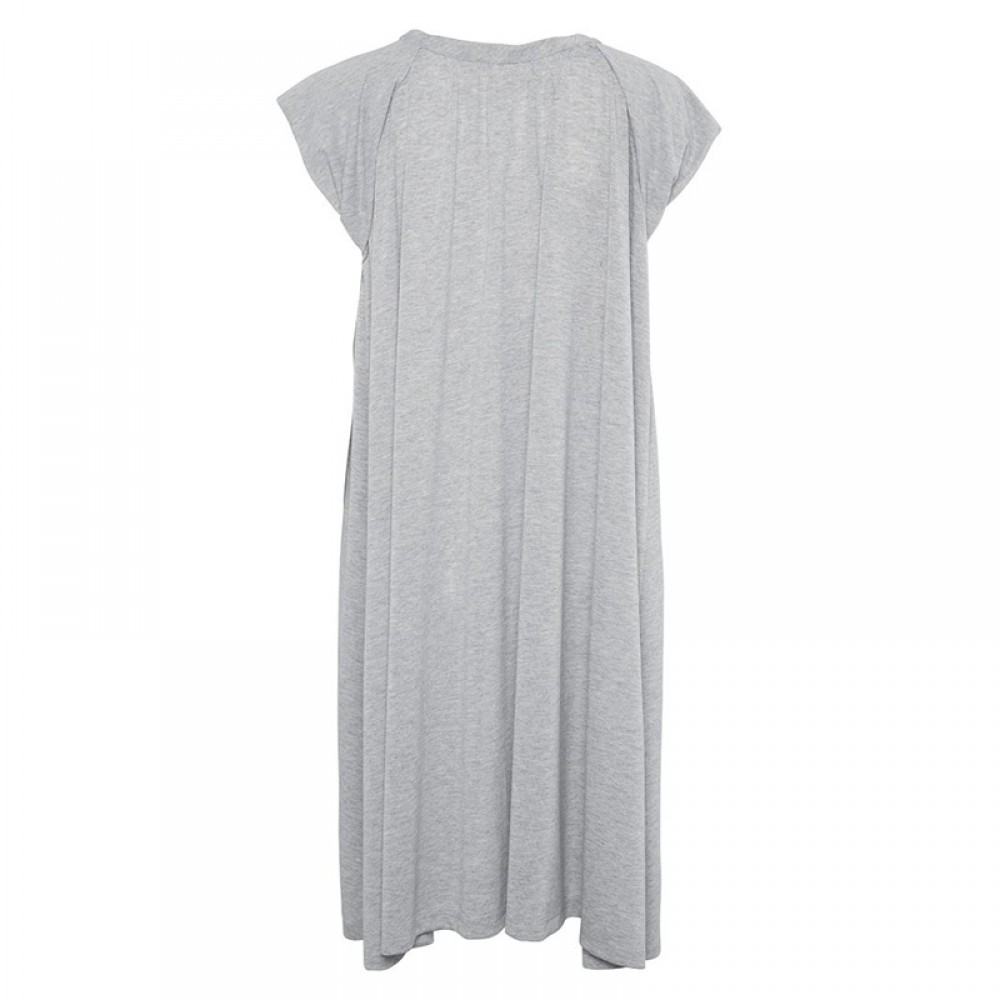 Gai + Lisva kjole - Simone Dress, Light Grey Melange