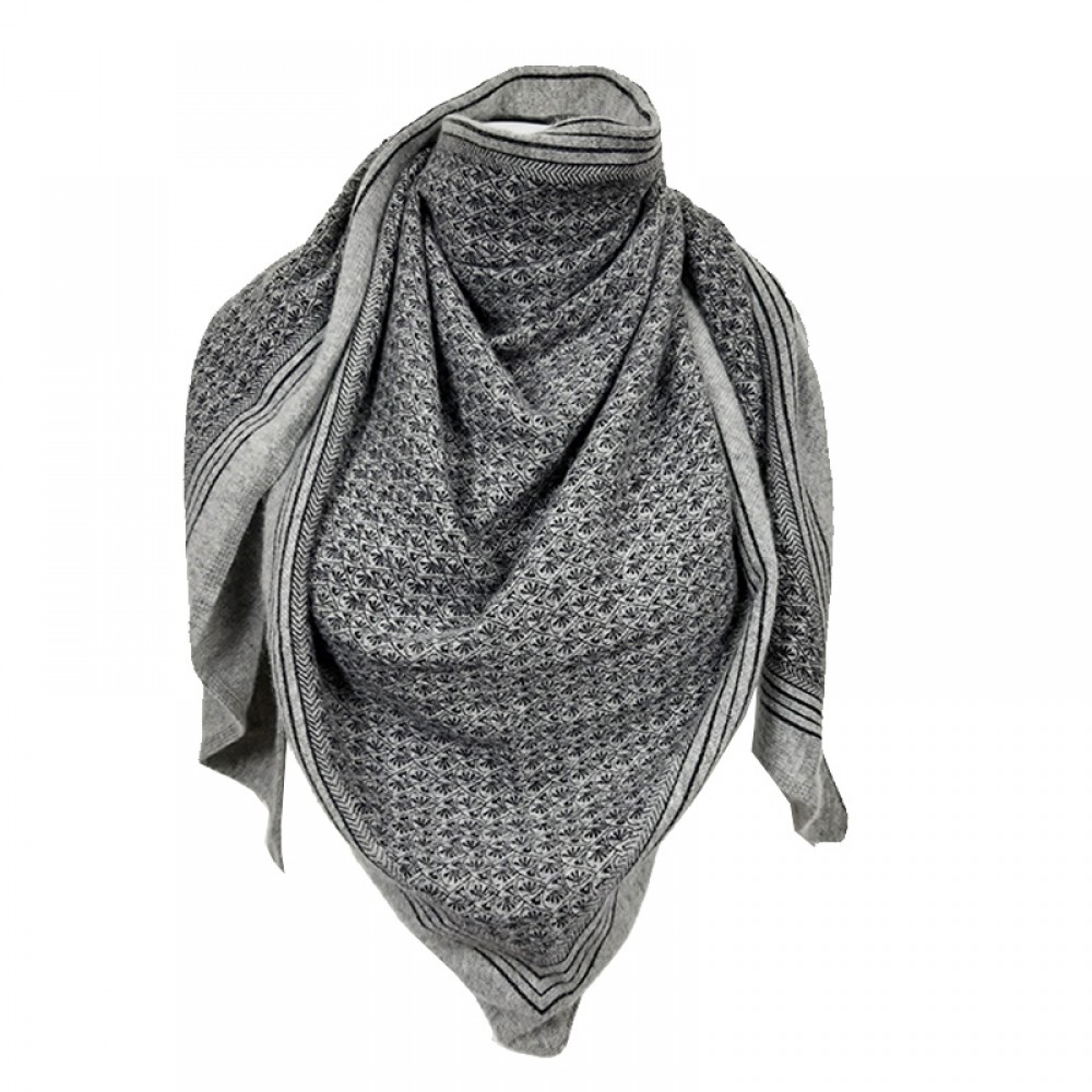 GAUGE & PLY tørklæde - Mari Scarf, Grey