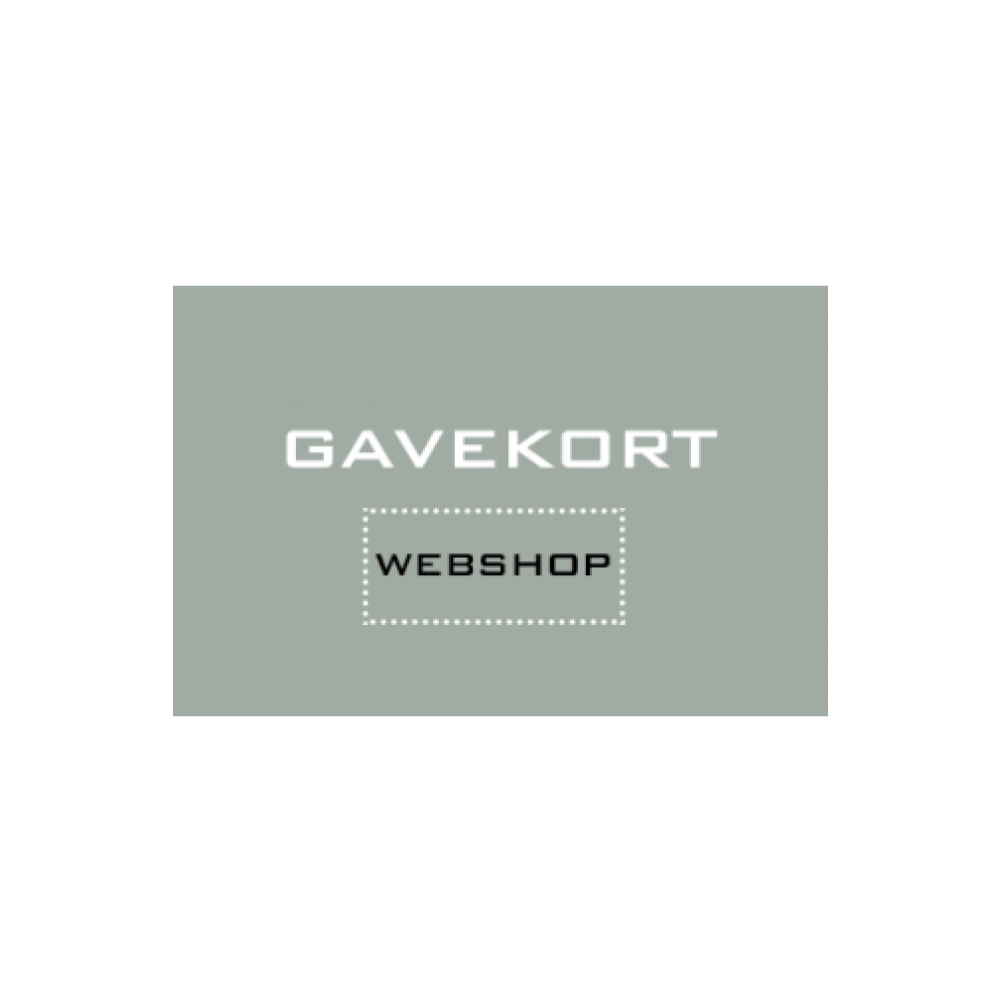 Gavekort 2000 kr. til brug på webshop