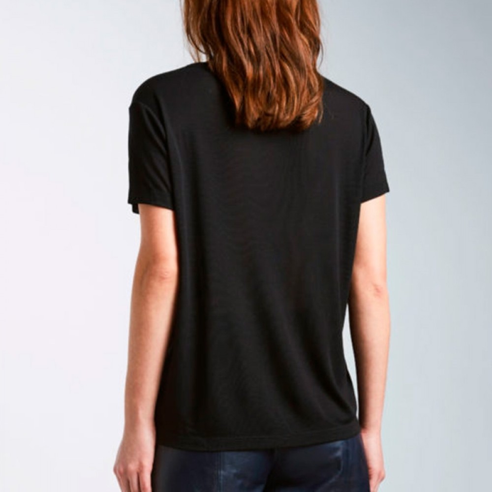 House of Dagmar bluse - Upama Rib Top, Black