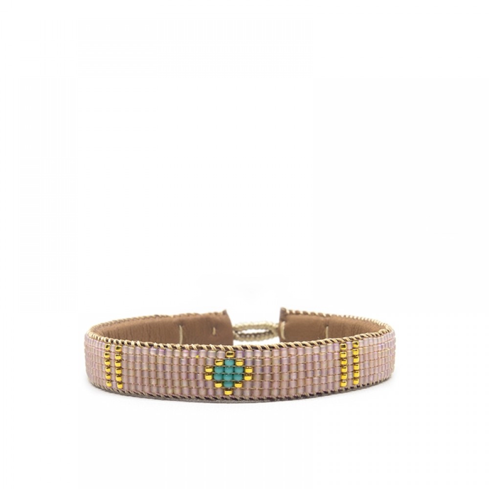 Ibu Jewels armbånd - One Flower, Nude 