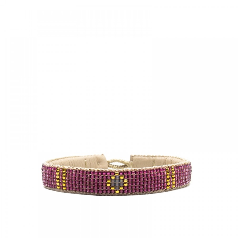 Ibu Jewels armbånd - One Flower, Pink