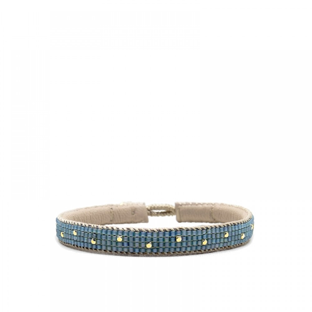 Ibu Jewels armbånd - The Dots Colour, Blue