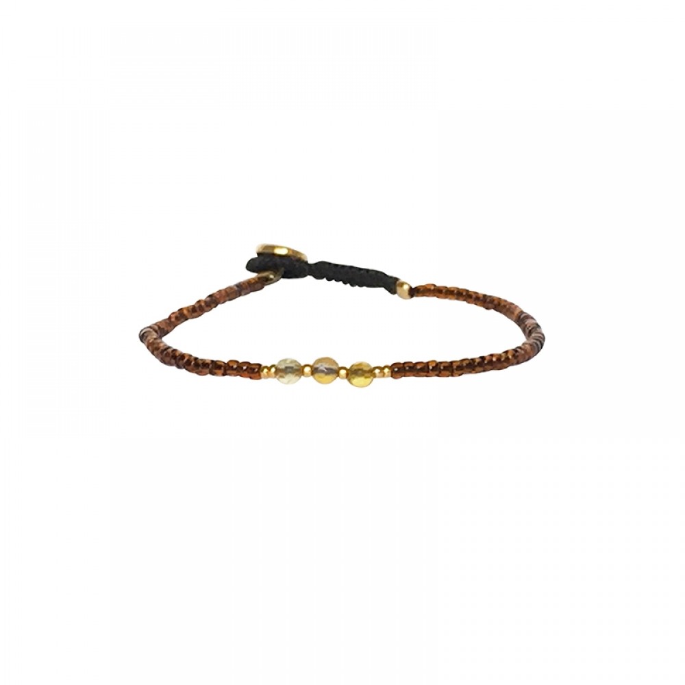 Ibu Jewels armbånd - MJJ80 LuLu, Bamboo Brown