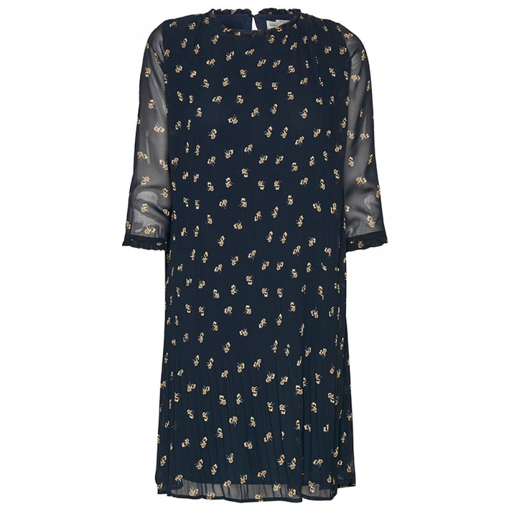 InWear kjole - Ziri Dress, Marine Blue Flower