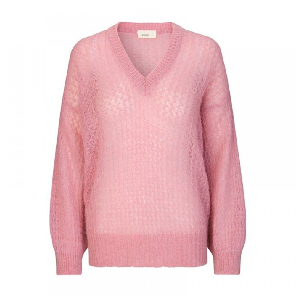 Levete Room strikbluse - CISSE 4, Pink