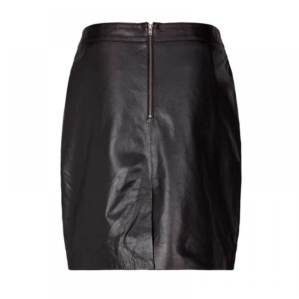 Lollys Laundry skind nederdel - Aqua Skirt, Black