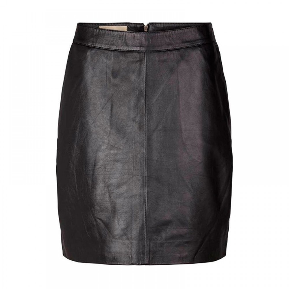 Lollys Laundry skind nederdel - Aqua Skirt, Black