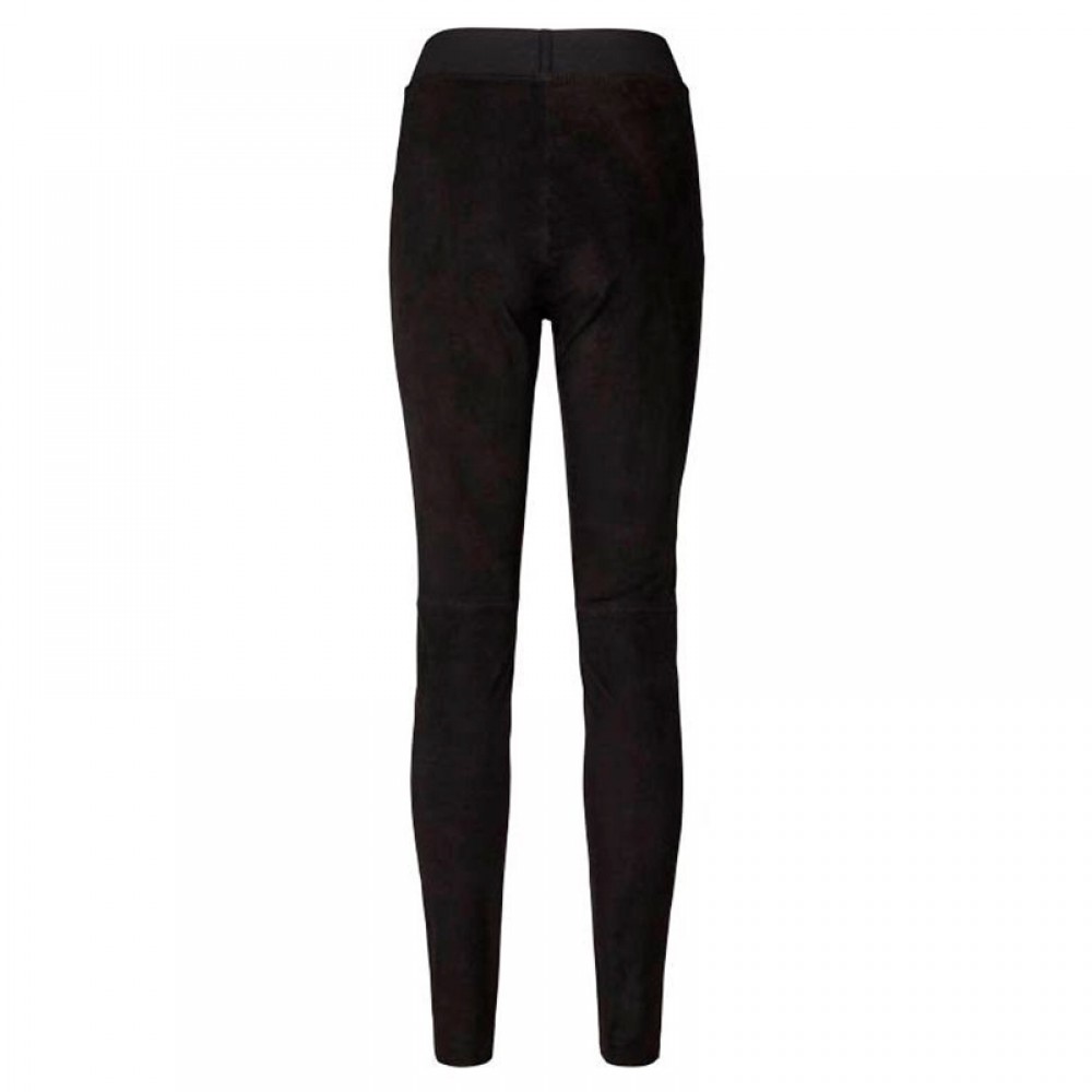 Lollys Laundry ruskind leggings - Sally Suede, Black