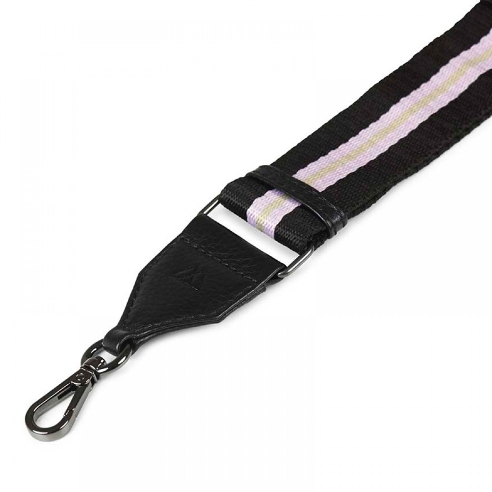 Markberg taskerem - Finley Guitar Strap, Black Lavender