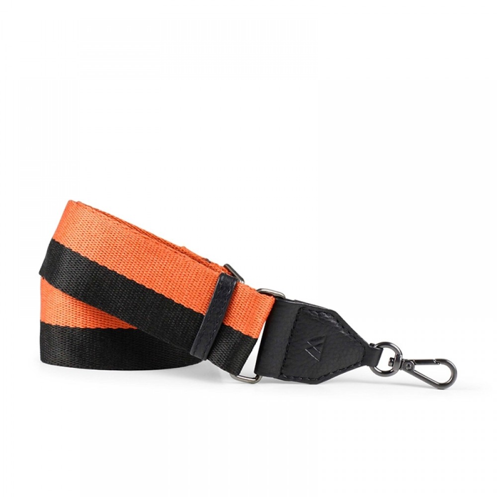 Markberg taskerem - Finley Guitar Strap, Black Orange