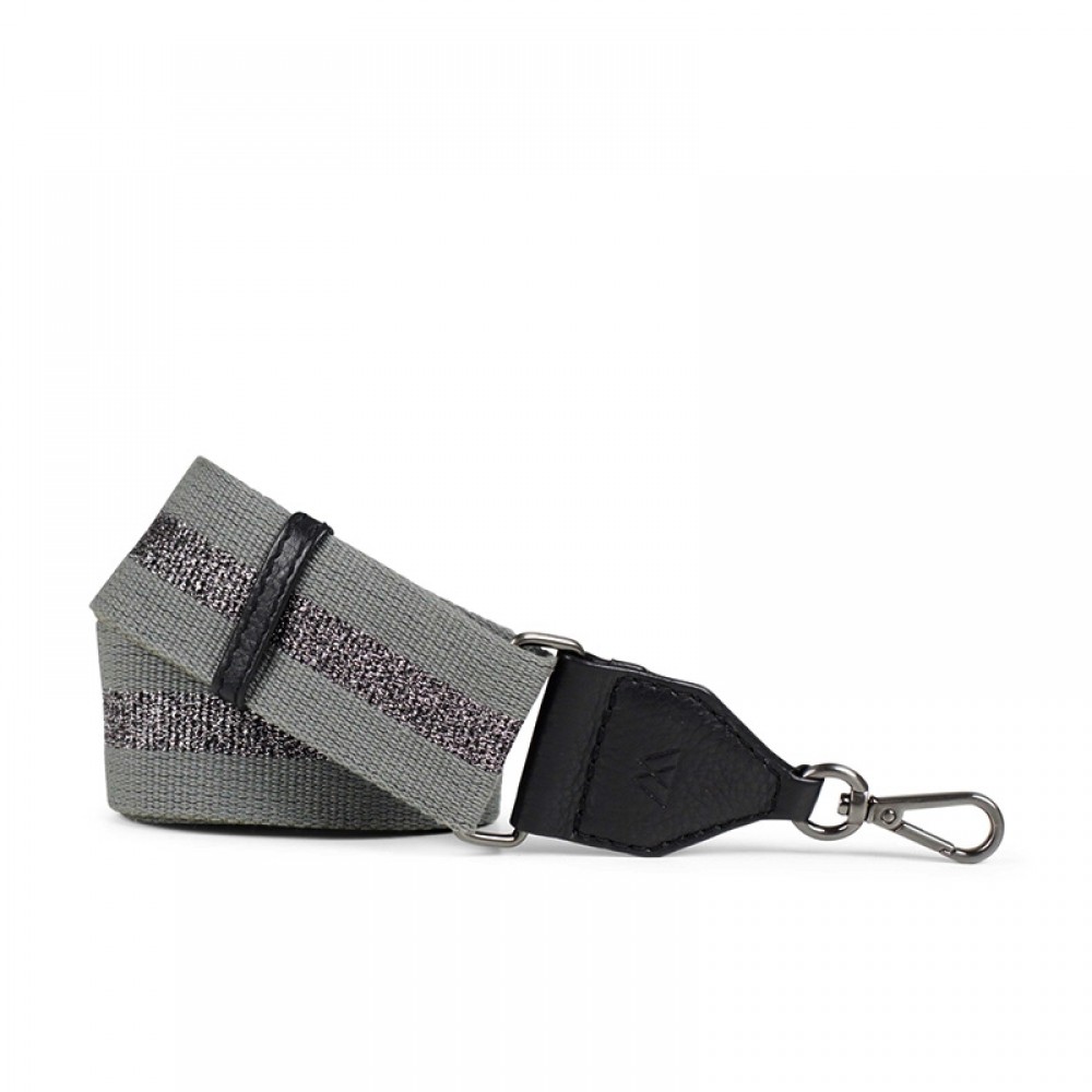 Markberg taskerem - Finley Guitar Strap, Grey Gunmetal Metallic