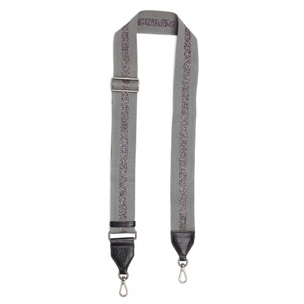Markberg taskerem - Finley Guitar Strap, Grey Gunmetal Metallic