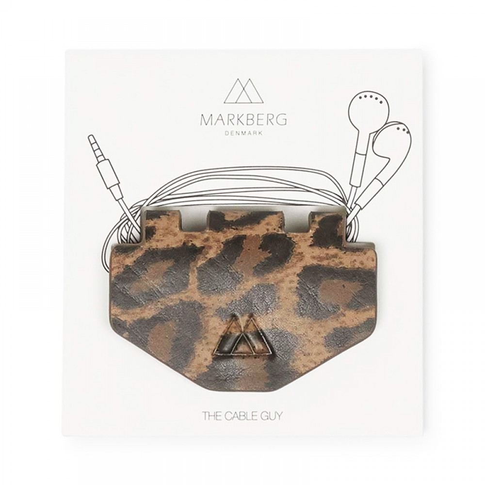 Markberg ledningsholder - The Cable Guy Holder, Leopard