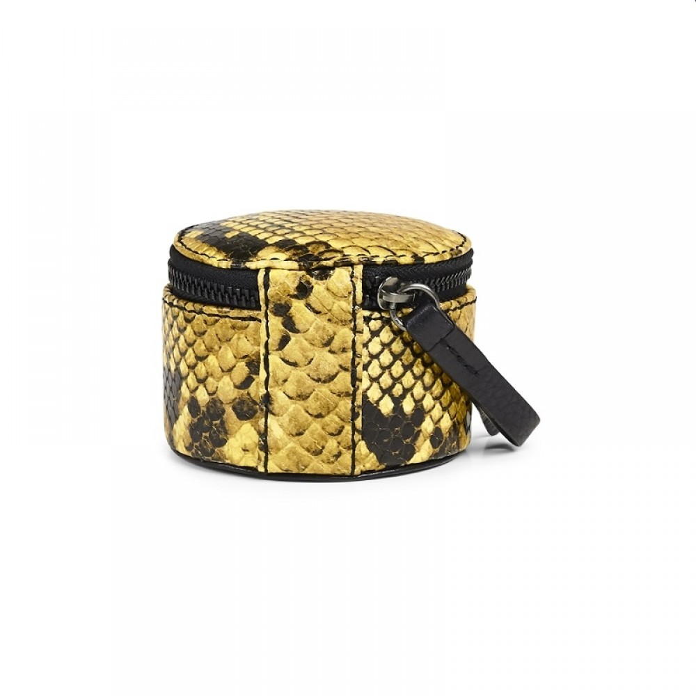Markberg smykkebox - Lova Jewelry Box S, Snake print, Yellow