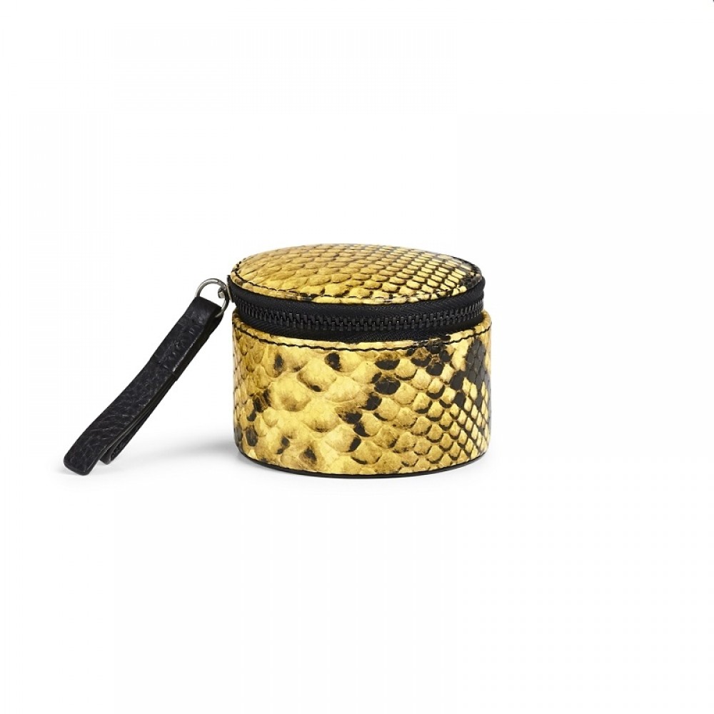 Markberg smykkebox - Lova Jewelry Box S, Snake print, Yellow